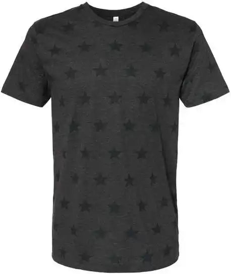 Code Five 3929 Star Print Tee Smoke