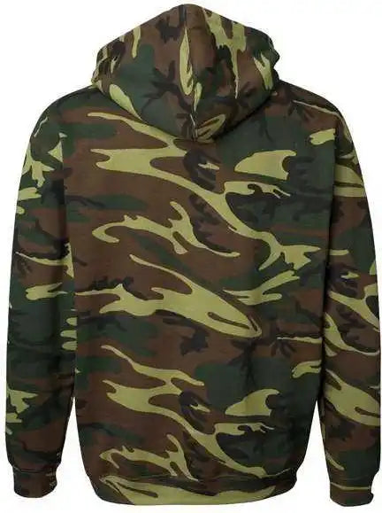 Code Five 3969 Camo Pullover Fleece Hoodie - Green Woodland