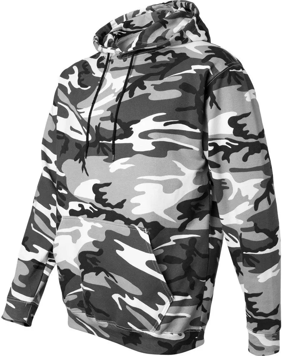 Code Five 3969 Camo Pullover Fleece Hoodie - Urban Woodland