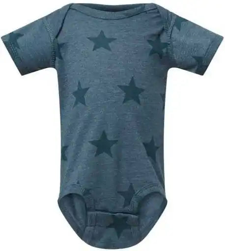 Code Five 4329 Infant Star Print Bodysuit - Denim
