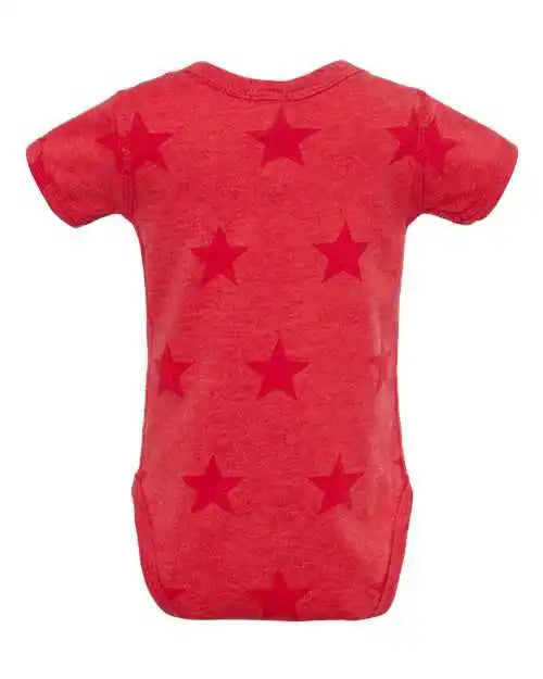 Code Five 4329 Infant Star Print Bodysuit - Red