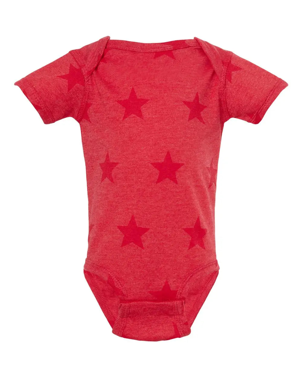 Code Five 4329 Infant Star Print Bodysuit - Red - Nb