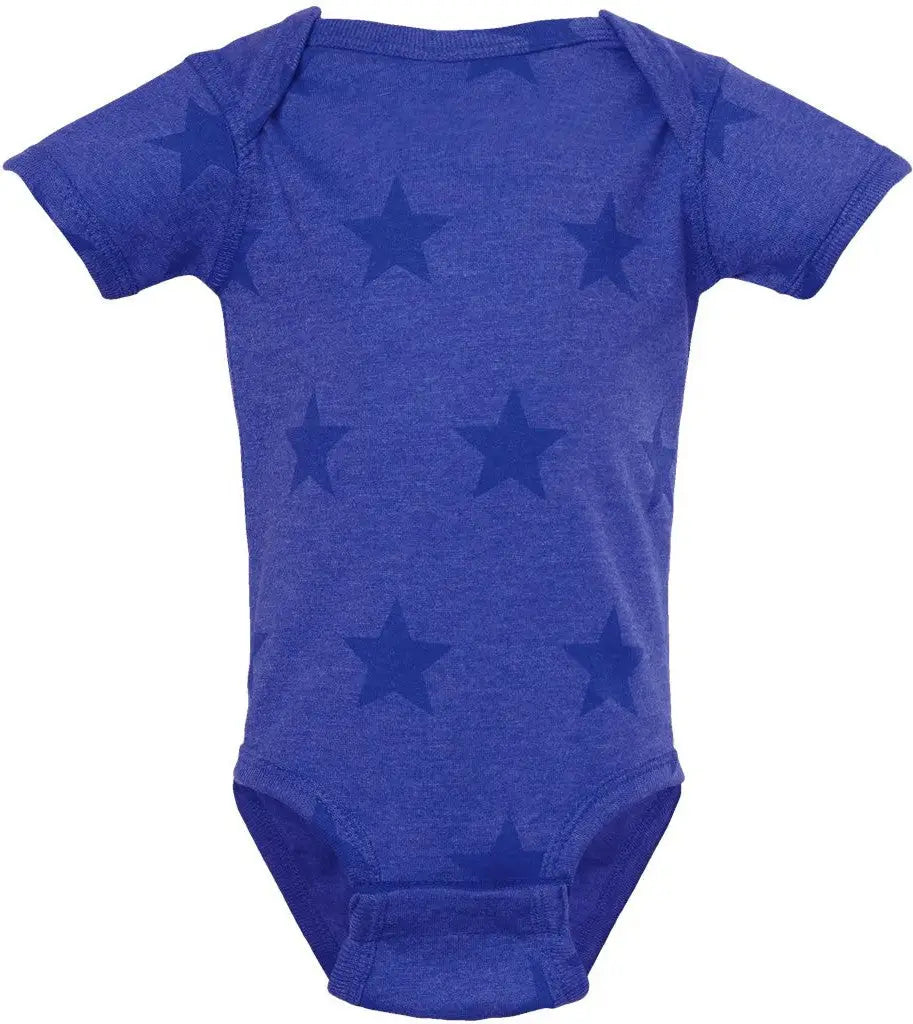 Code Five 4329 Infant Star Print Bodysuit - Royal - Nb