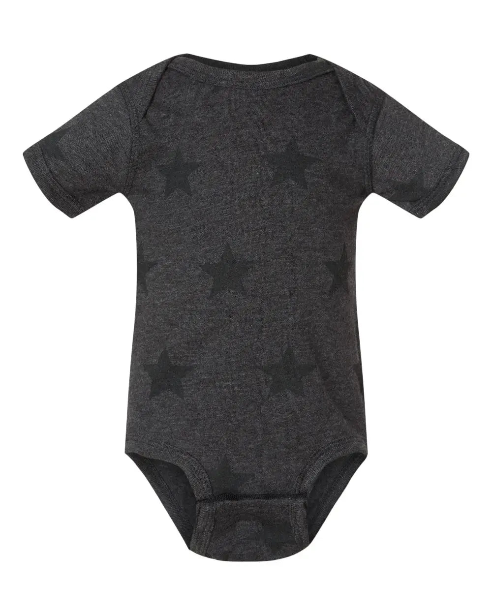 Code Five 4329 Infant Star Print Bodysuit - Smoke - Gray / Nb
