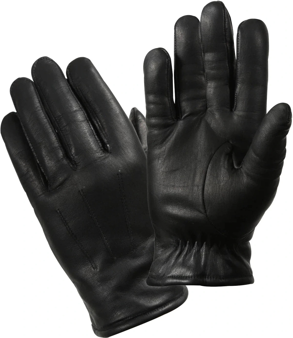 Cold Weather Leather Police Gloves - s