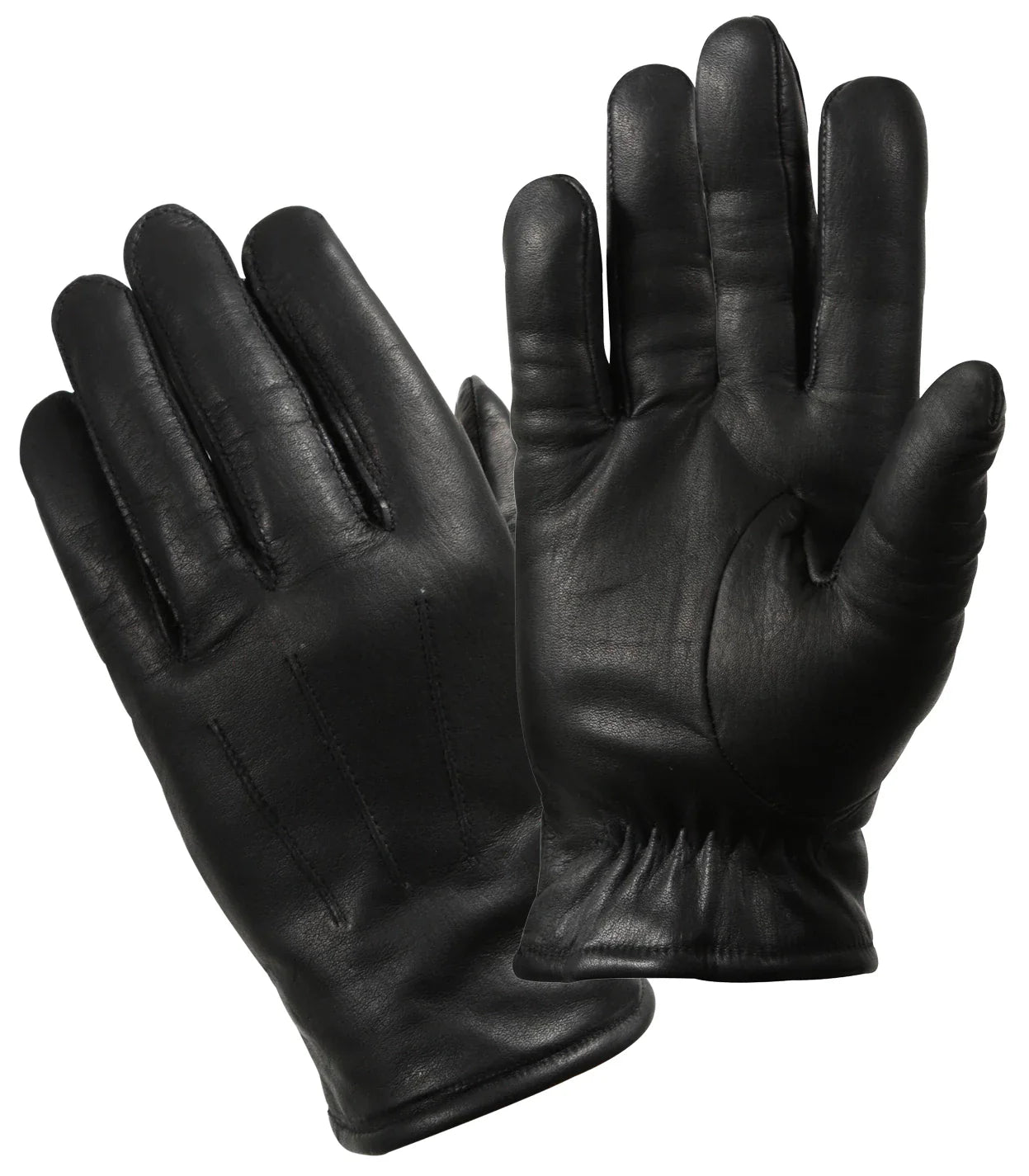 Cold Weather Leather Police Gloves - s