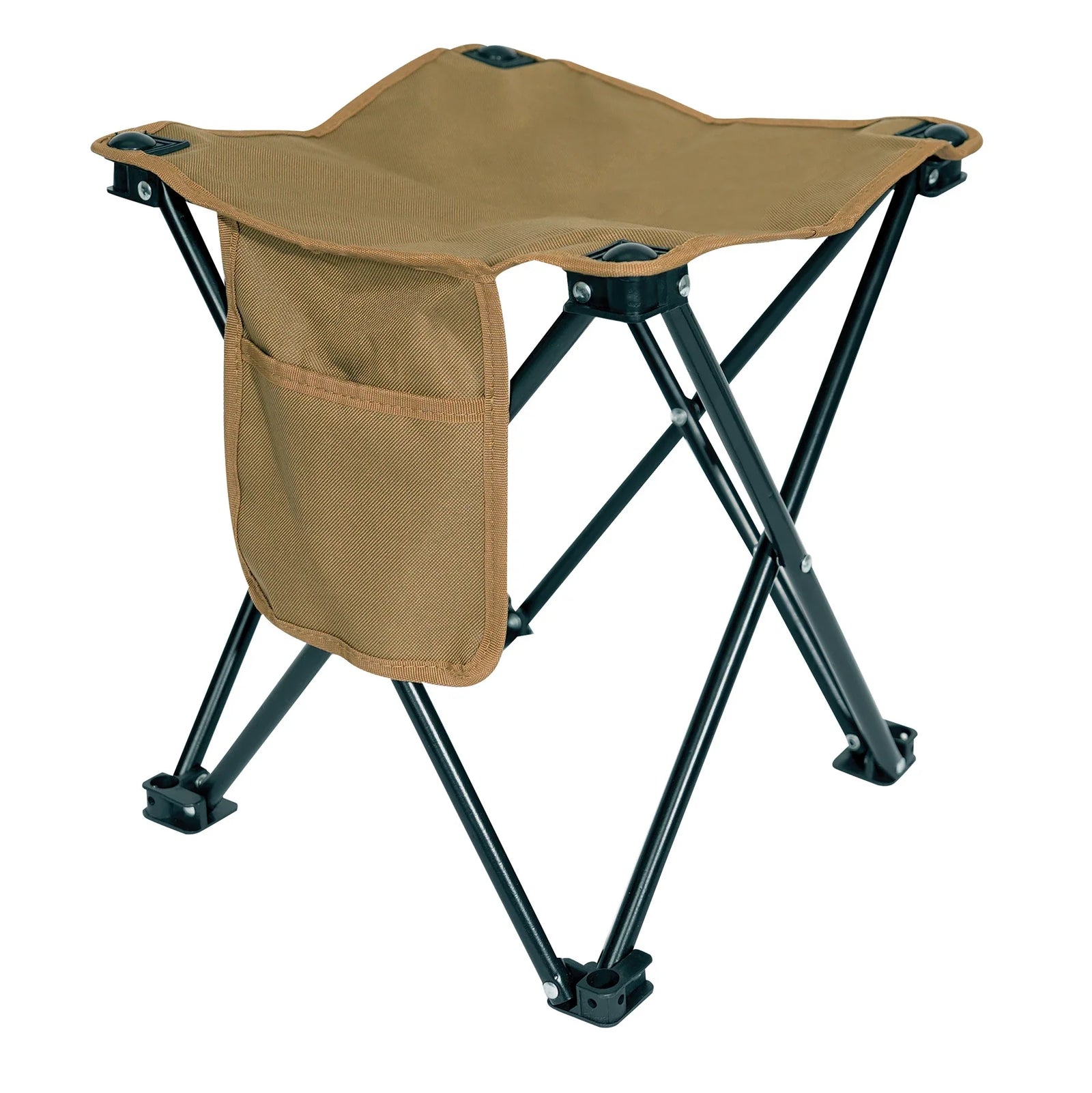 Collapsible 4 Leg Camp Stool - Coyote Brown