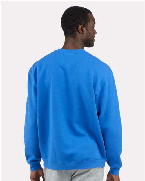 Collegiate Blue Fleece Crew Pullover - BM5101