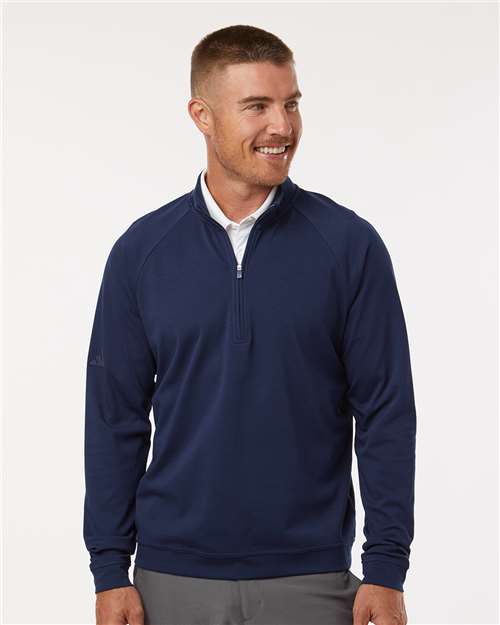 Collegiate Navy Club Quarter-Zip Pullover - A598