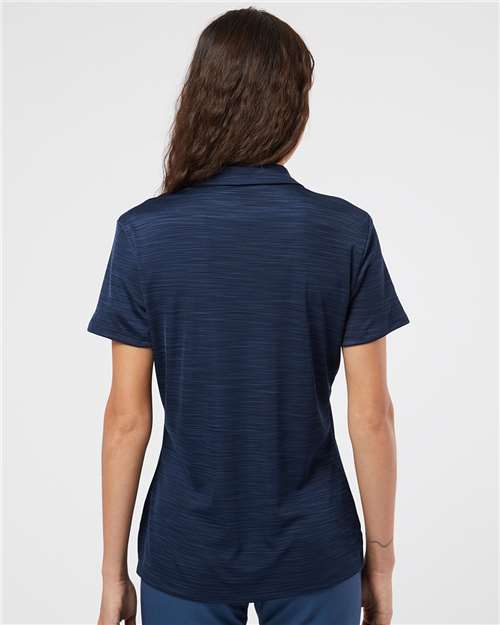 Collegiate Navy Melange Women&#39;s Mélange Polo - A403