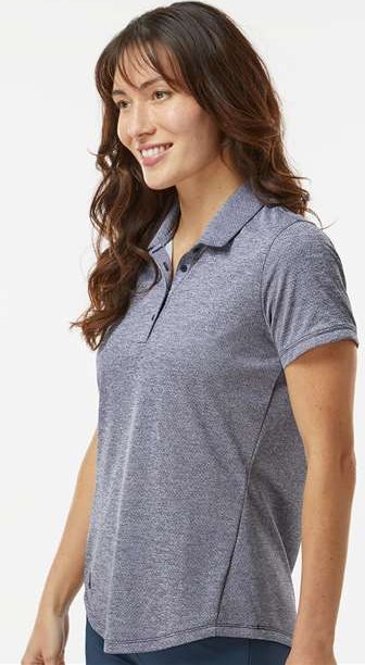Collegiate Navy Melange Women&#39;s Space Dyed Polo - A592