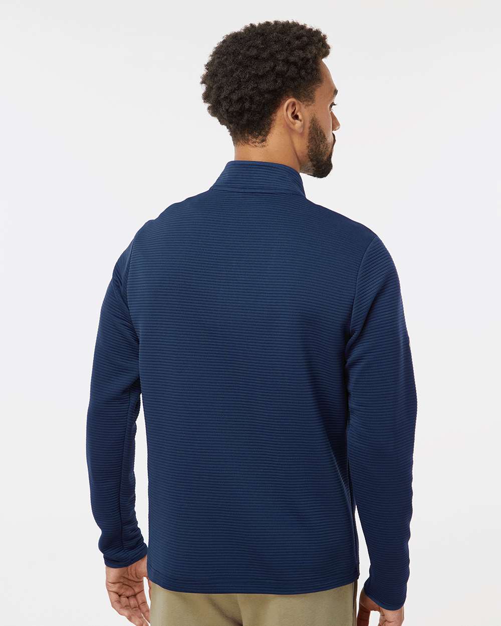 Collegiate Navy Spacer Quarter-Zip Pullover - A588 plain