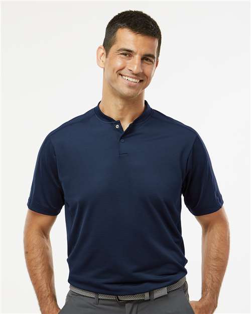 Collegiate Navy Sport Collar Polo - A584