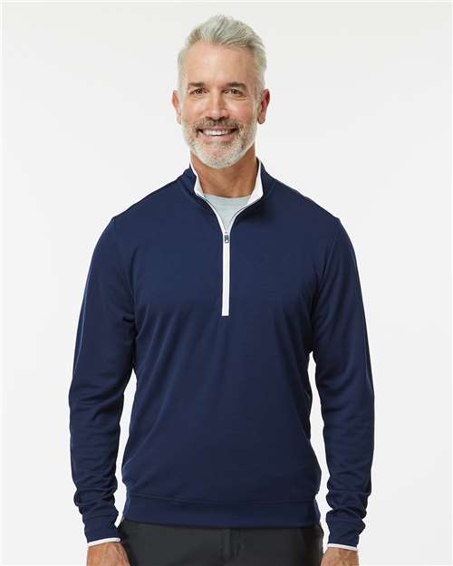 Collegiate Navy/ White Lightweight Quarter-Zip Pullover - A2002