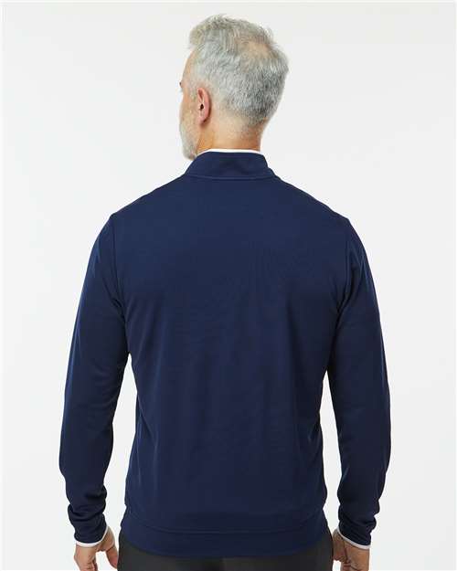 Collegiate Navy/ White Lightweight Quarter-Zip Pullover - A2002