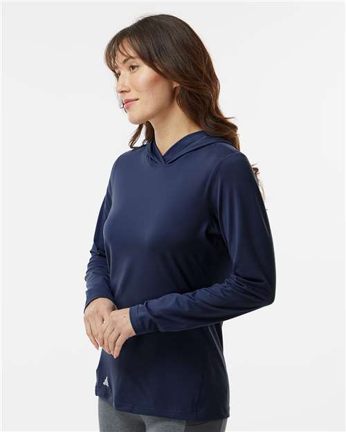 Collegiate Navy Women&#39;s Performance Hooded Pullover - A1003
