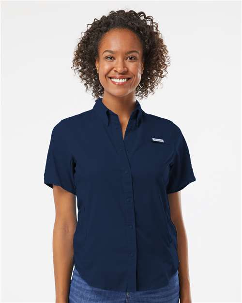 Collegiate Navy Women&#39;s PFG Tamiami™ II Short Sleeve Shirt - 212466