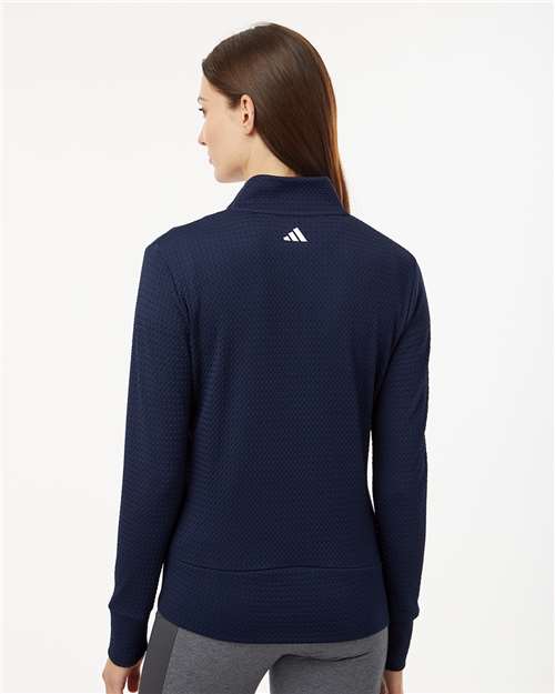 Collegiate Navy Women&#39;s Ultimate Textured Full-Zip Jacket - A1007