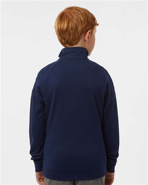 Collegiate Navy Youth Quarter-Zip Pullover - A4001