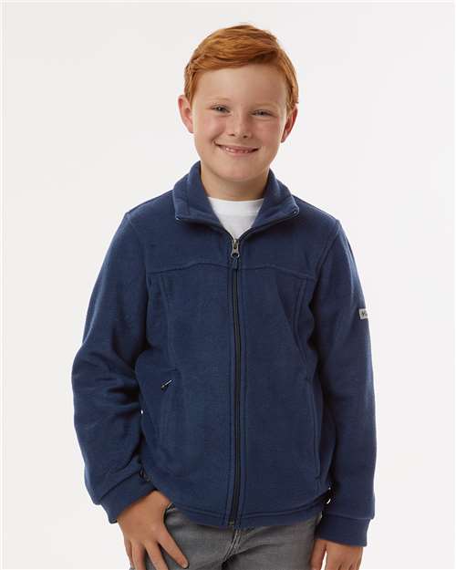 Collegiate Navy Youth Steens Mountain™ II Fleece Full-Zip Jacket - 212479