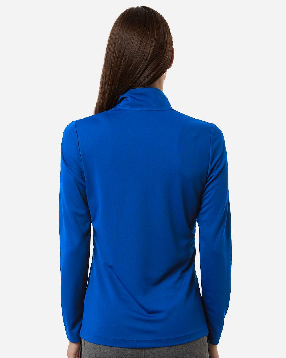 Collegiate Royal Women's Lightweight Quarter-Zip Pullover - A400 plain