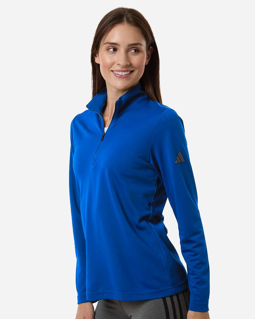 Collegiate Royal Women's Lightweight Quarter-Zip Pullover - A400 plain