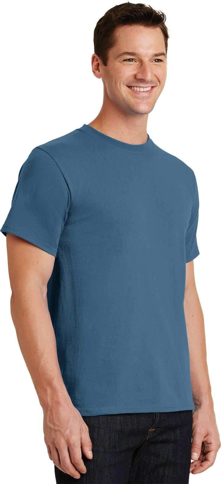Colonial Blue Port & Co Essential Tee. PC61