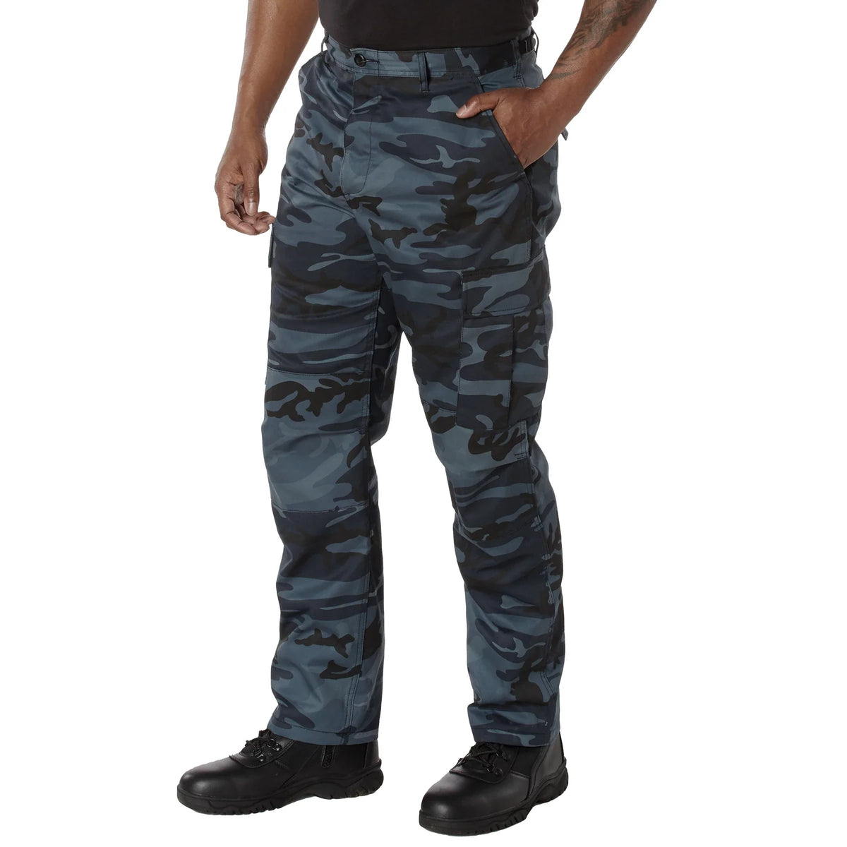 Color Camo Tactical Bdu Pants - Midnight Blue / s