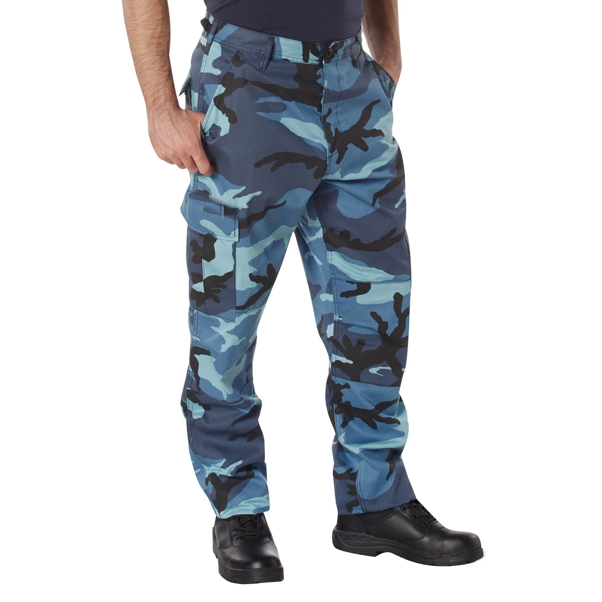 Color Camo Tactical Bdu Pants - Sky Blue / Xs