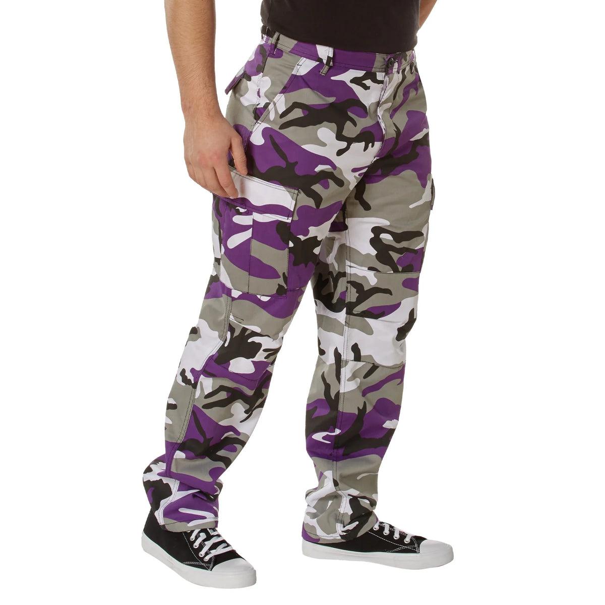 Color Camo Tactical Bdu Pants - Ultra Violet / s