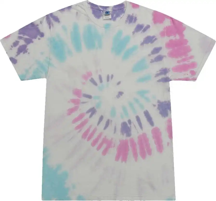 Colortone 1000 Multi Color Tie Dyed t Shirt Acadia
