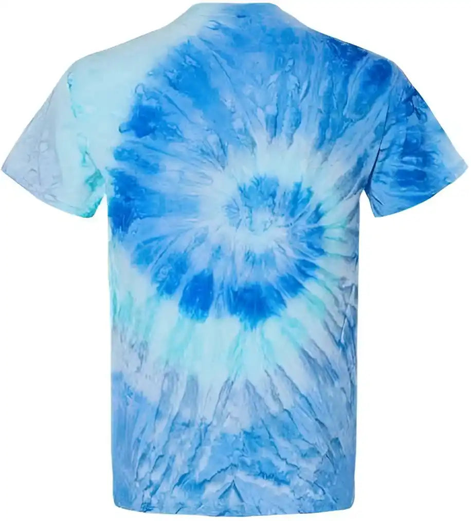 Colortone 1000 Multi-color Tie-dyed T-shirt - Blue Jerry