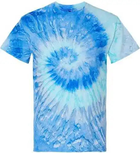 Colortone 1000 Multi-color Tie-dyed T-shirt - Blue Jerry