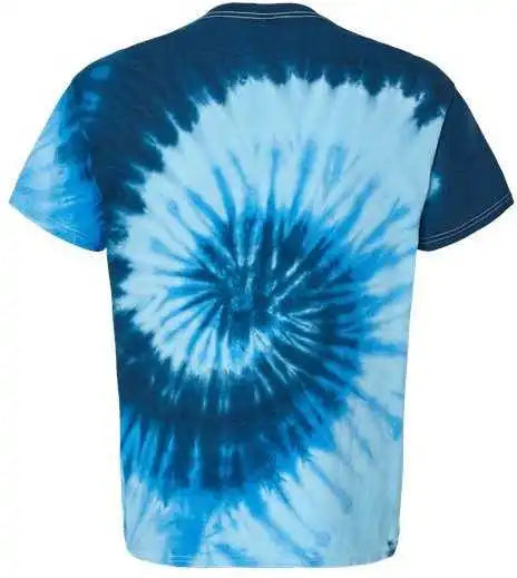 Colortone 1000 Multi-color Tie-dyed T-shirt - Blue Ocean