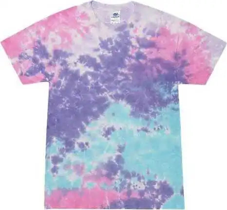 Colortone 1000 Multi-color Tie-dyed T-shirt - Cotton Candy