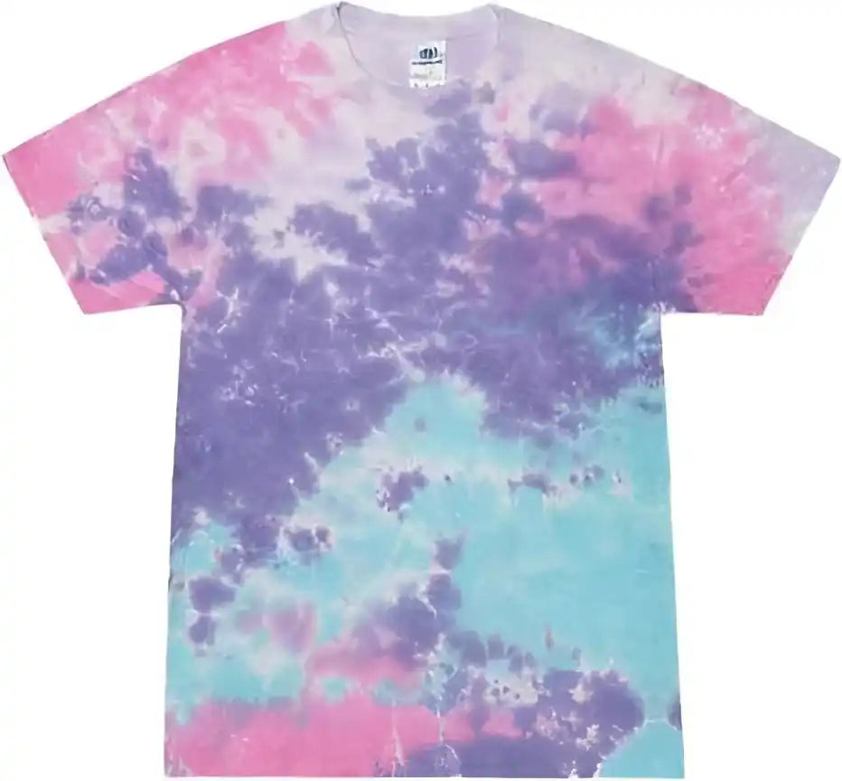Colortone 1000 Multi Color Tie Dyed t Shirt Cotton Candy