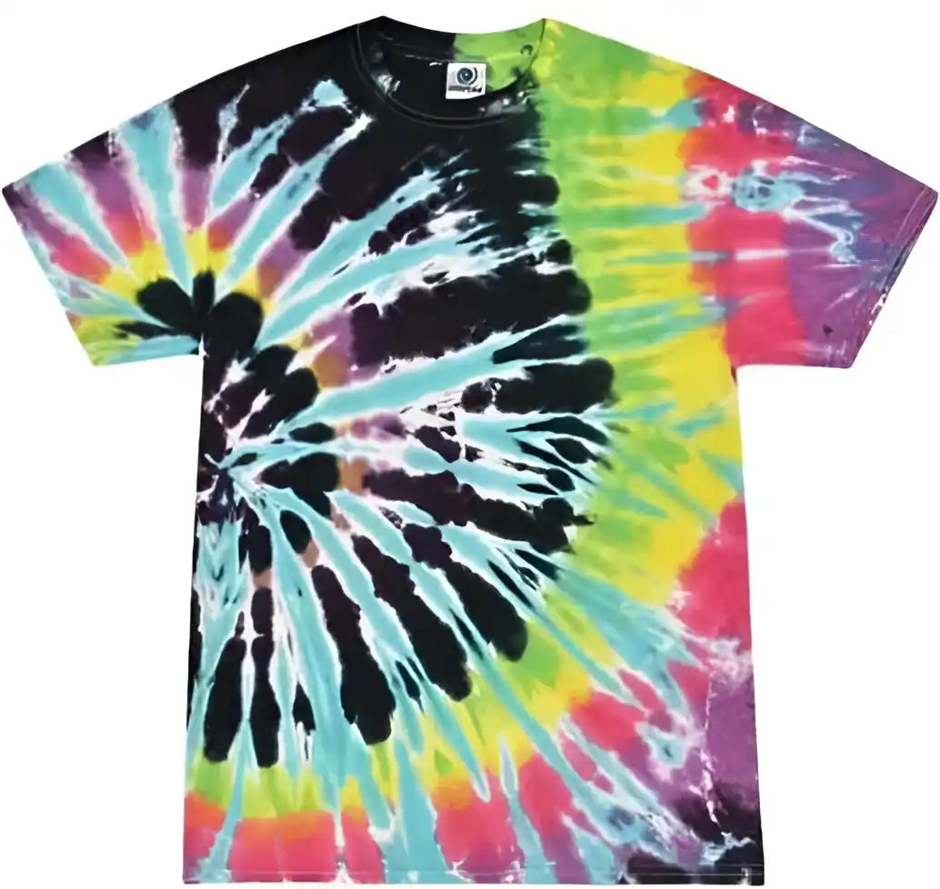 Colortone 1000 Multi-color Tie-dyed T-shirt - Flashback