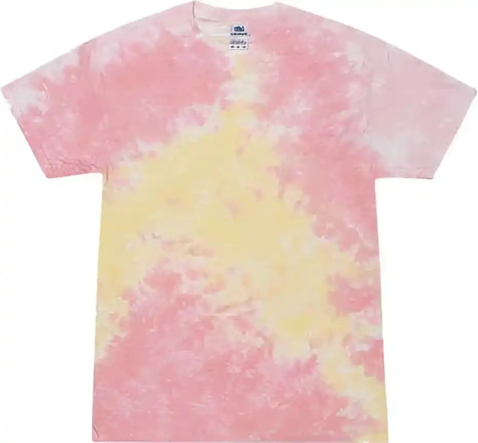 Colortone 1000 Multi Color Tie Dyed t Shirt Funnel Cake
