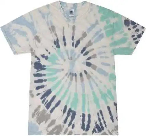 Colortone 1000 Multi-color Tie-dyed T-shirt - Glacier
