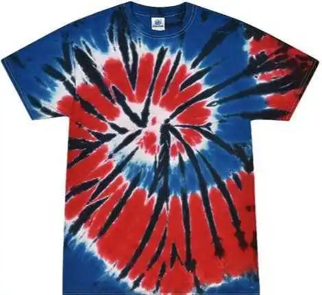 Colortone 1000 Multi Color Tie Dyed t Shirt Independence