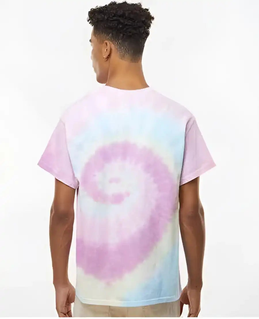 Colortone 1000 Multi Color Tie Dyed t Shirt Jelly Bean