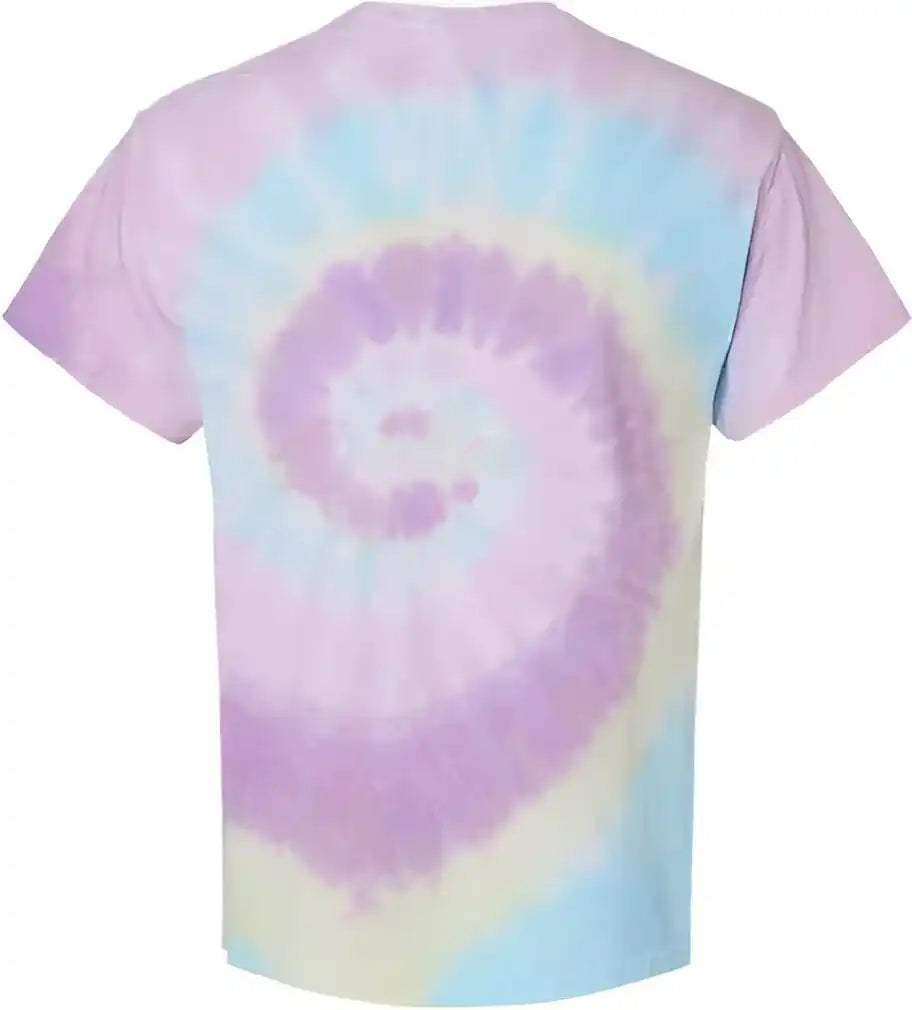 Colortone 1000 Multi Color Tie Dyed t Shirt Jelly Bean