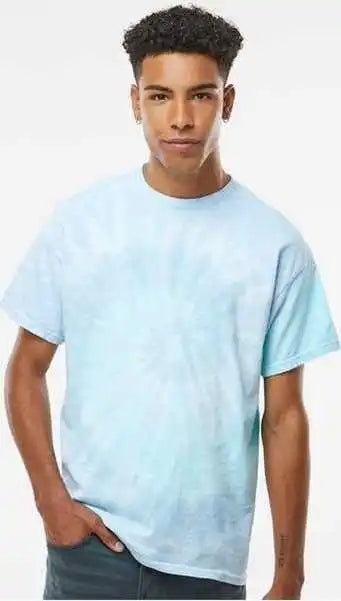 Colortone 1000 Multi-color Tie-dyed T-shirt - Lagoon