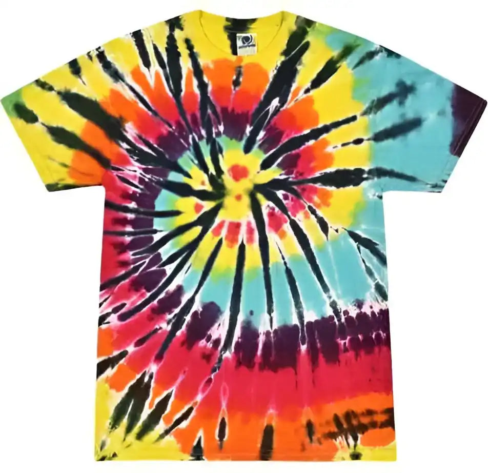 Colortone 1000 Multi Color Tie Dyed t Shirt Lava Lamp