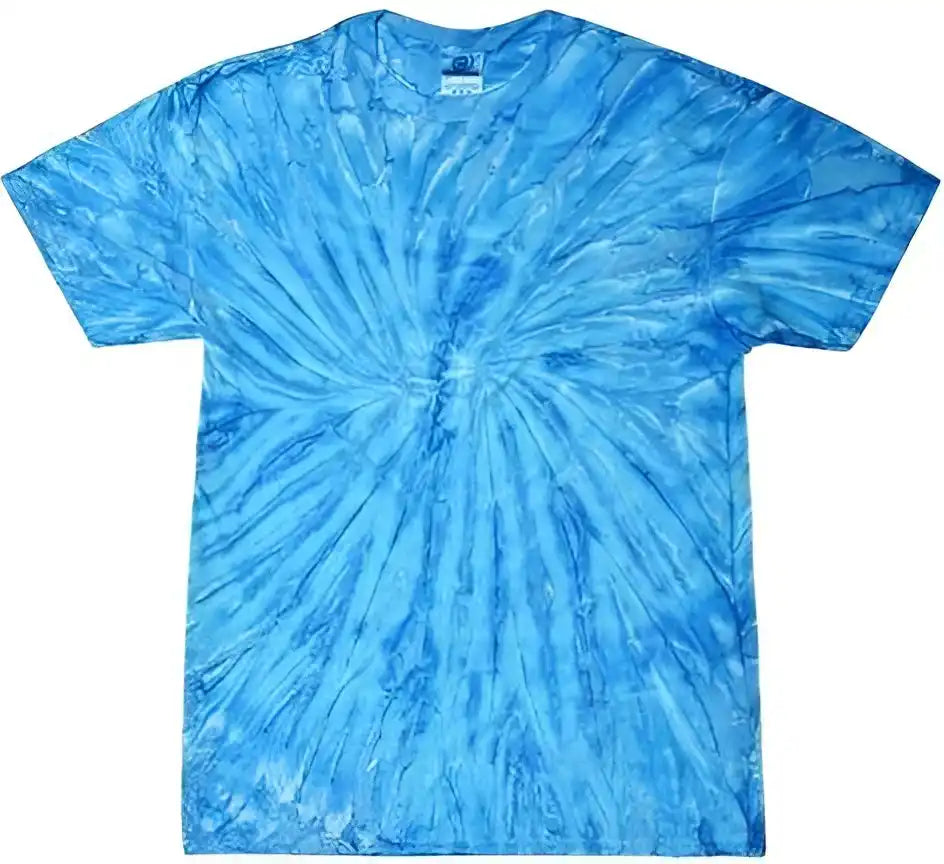 Colortone 1000 Multi Color Tie Dyed t Shirt Neon Blueberry