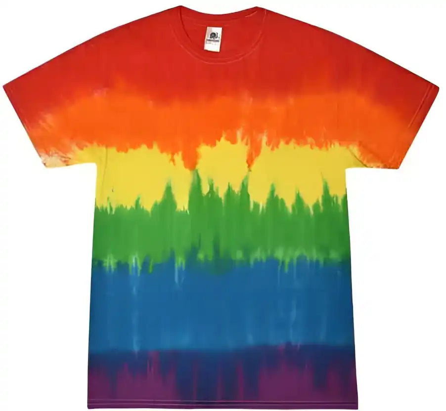 Colortone 1000 Multi Color Tie Dyed t Shirt Pride