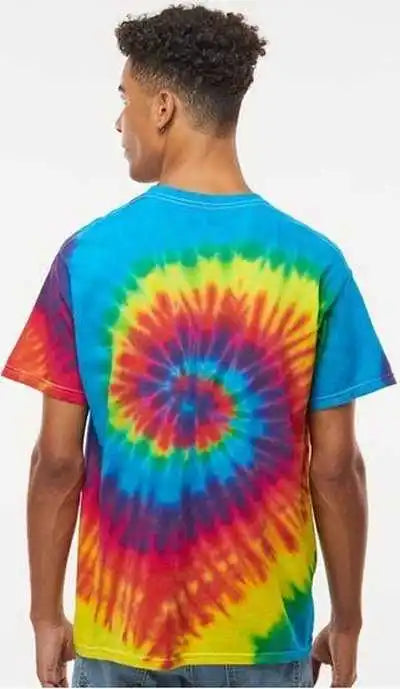Colortone 1000 Multi-color Tie-dyed T-shirt - Reactive Rainbow