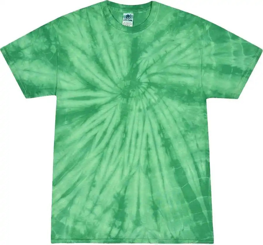 Colortone 1000 Multi-color Tie-dyed T-shirt - Spider Kelly
