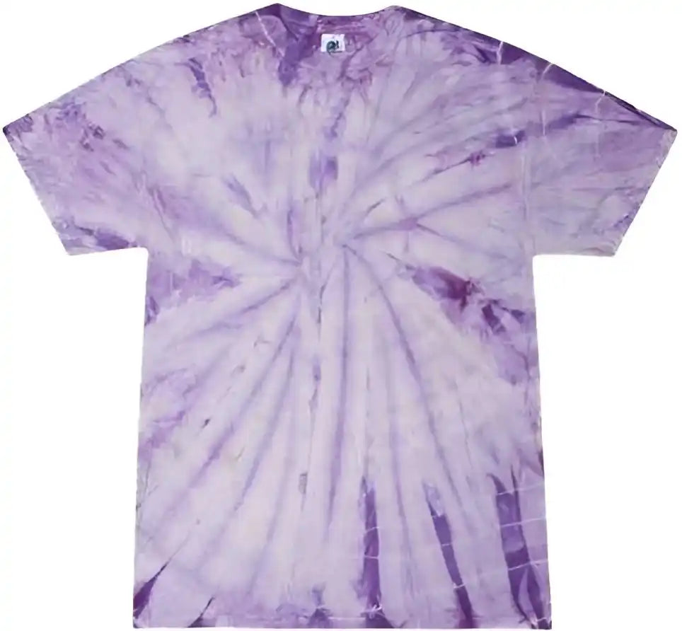 Colortone 1000 Multi Color Tie Dyed t Shirt Spider Lavender