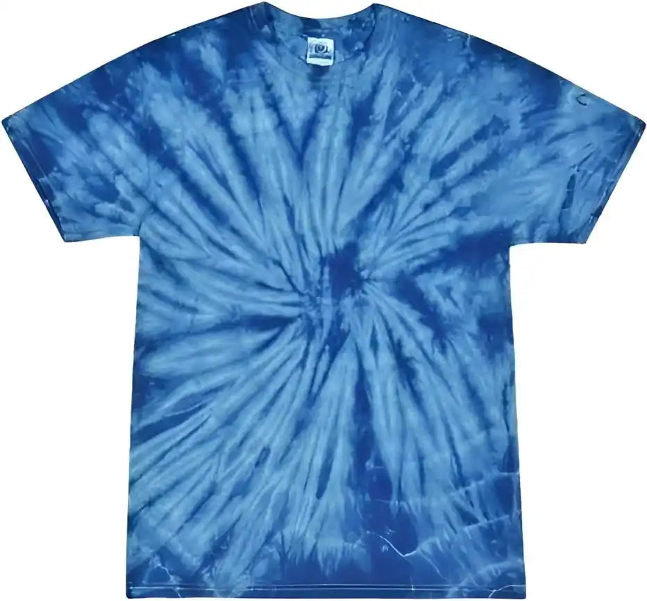 Colortone 1000 Multi Color Tie Dyed t Shirt Spider Royal